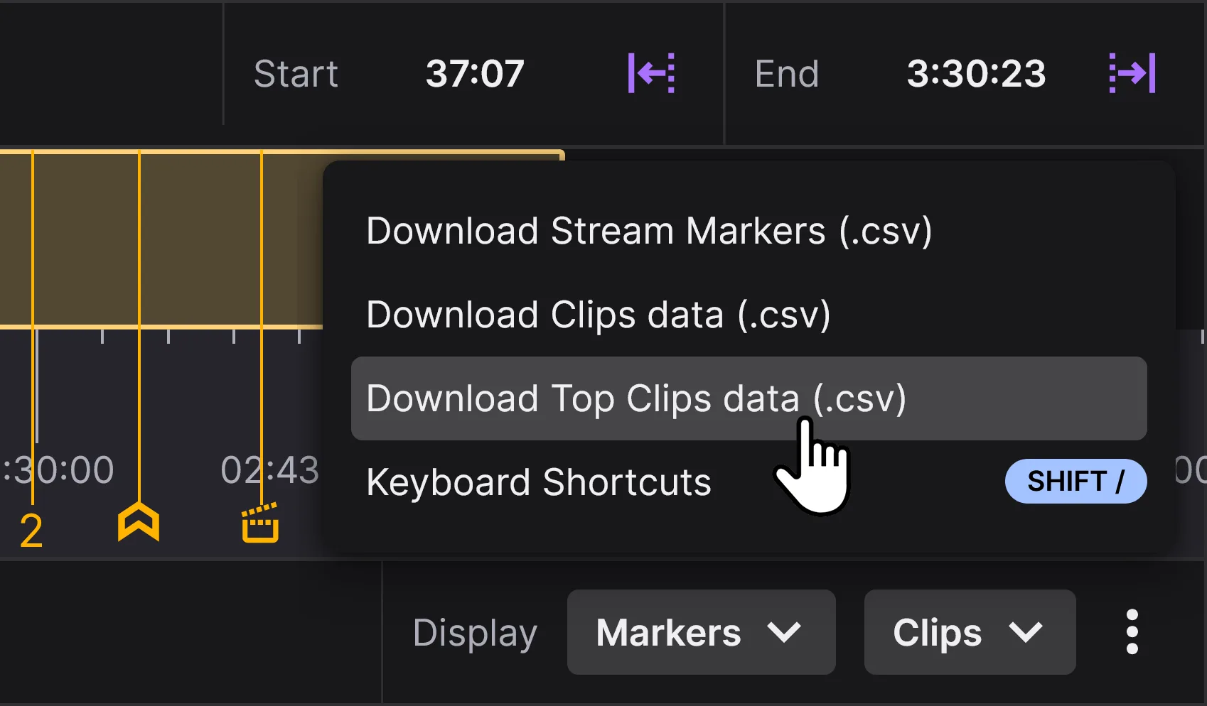 How to export markers and clips data from Twitch.png